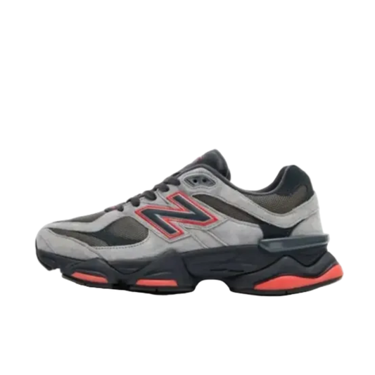 New Balance 9060 Gray, Black & Red